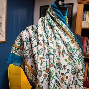 Ottoman Flower Print Scarf